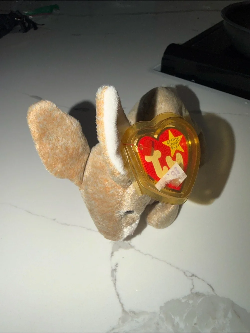 Plush Bunny Small Pet Toy - Cream and Light Brown